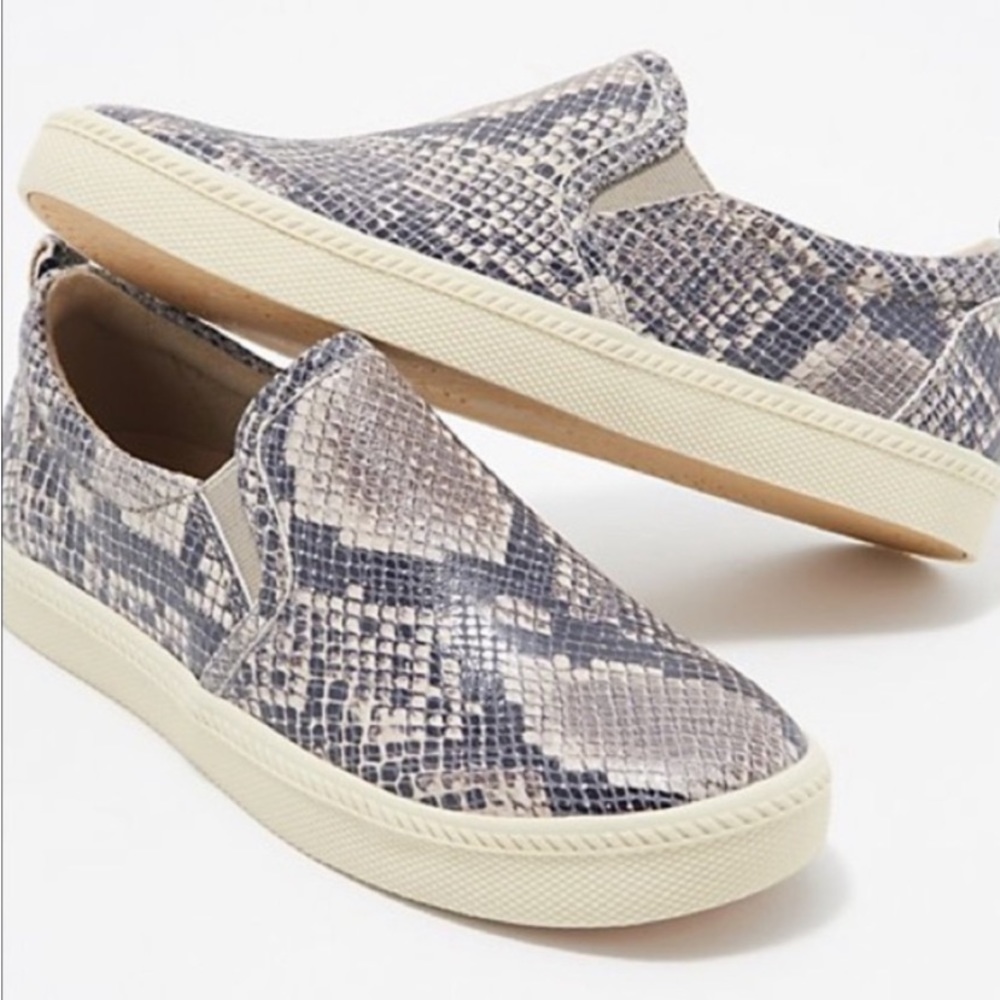 Earth Zen Groove Taupe Multi Shiny Python Sz9 Euc - image 7